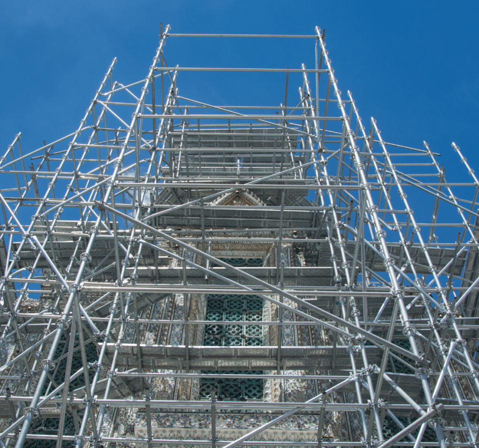 Aluminium mobile scaffolding